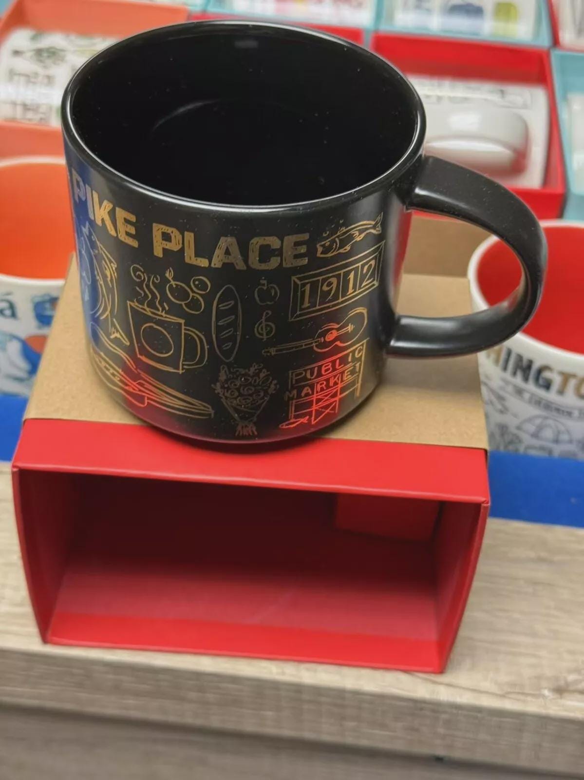 新品未開封 peak × Starbucksスタッキングマグ 450ml BEAMS リサイクルセラミックマグ Pennant Design オレンジ 355ml