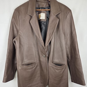 W.b. Place Leather Jacket - Etsy