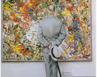 Norman Rockwell Vintage art book page 