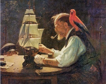 ノーマン ロックウェル、郵便物の仕分け、郵便仕分け機、1922 年 2 月