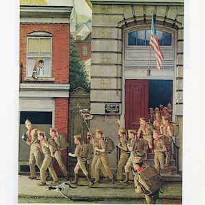 Scouting is Outing (1968) - Norman Rockwell - Art Print for Wall Decor Vintage 1970s Repurposed Bookpage