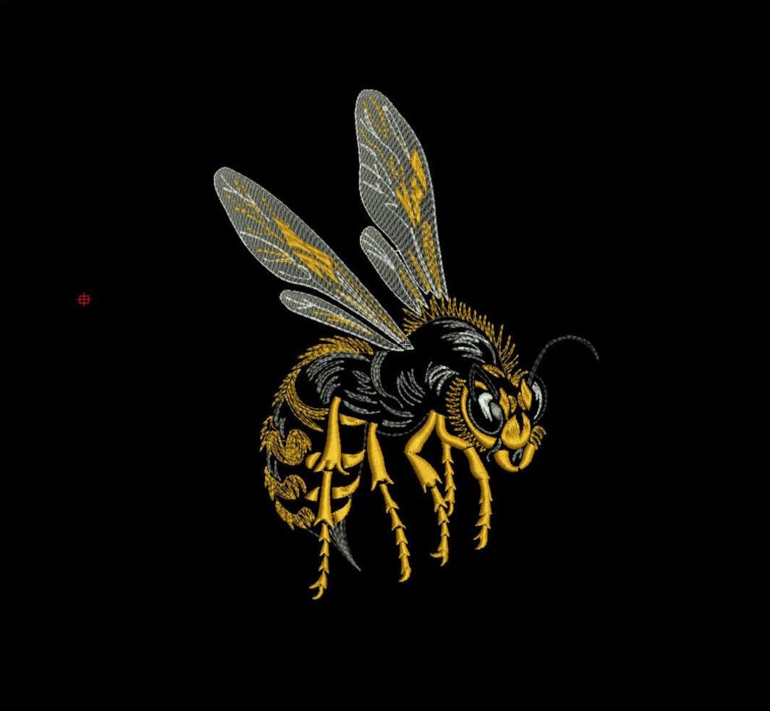 Honey Bee Machine Embroidery Design – Hyper Realistic Insect Stitch ...