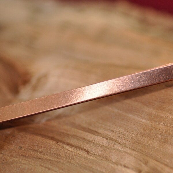 28 g Solid Copper Bezel Wire 3/16 inch widths, Dead Soft 3 feet