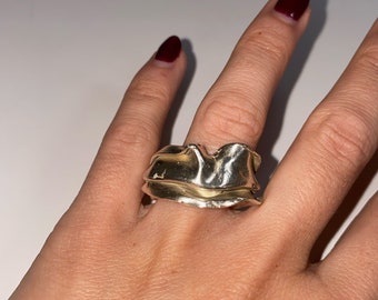 anello volant in argento