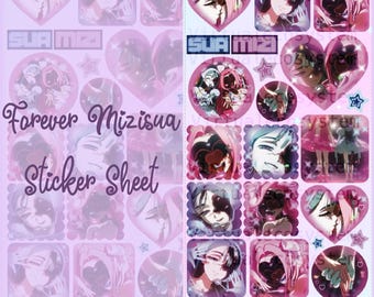 Forever Mizisua Sticker Sheet || Alien Stage Zombie Stage Sticker Deco Penpal Anime Kpop