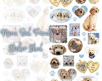 Man’s Best Friend Sticker Sheet | Heisei Retro Deco Penpal