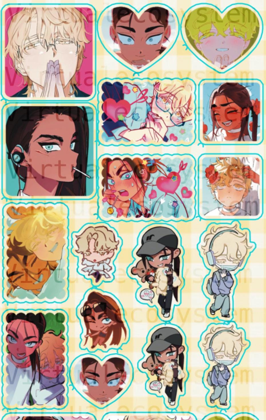 Alien Stage ALNST Hyunluka Hyuna & Luka Sticker Sheet || Sticker Deco ...