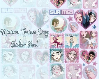 Mizisua Trainee Days Sticker Sheet || Alien Stage Zombie Stage Sticker Deco Penpal Anime Kpop