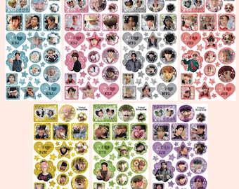 BTS Deco Sticker Sheets | Kpop Deco