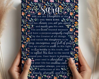Diario cristiano per ragazze adolescenti / Quaderno della fede per ragazze / Diario religioso carino / Diario di studio della Bibbia per adolescenti / Regalo per giovani in chiesa