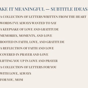 Letters to My Mom Journal, Personalized Gift for Mother, Memory Keepsake Notebook, Christian Gift for Mom, Custom Journal image 6