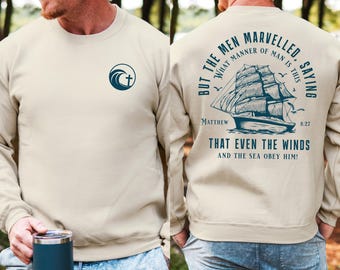 Men’s Christian Sweatshirt, Bible Verse Crewneck for Him, KJV Faith Shirt, Religious Gift for Dad, Christian Apparel, Faith-Based Clothing