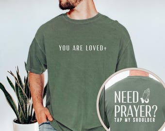 Camiseta cristiana unisex de colores cómodos para evangelismo, equipo de alcance, Jesús te ama, camisetas de iglesia para ella, regalos para él, pastor, grupo de jóvenes.