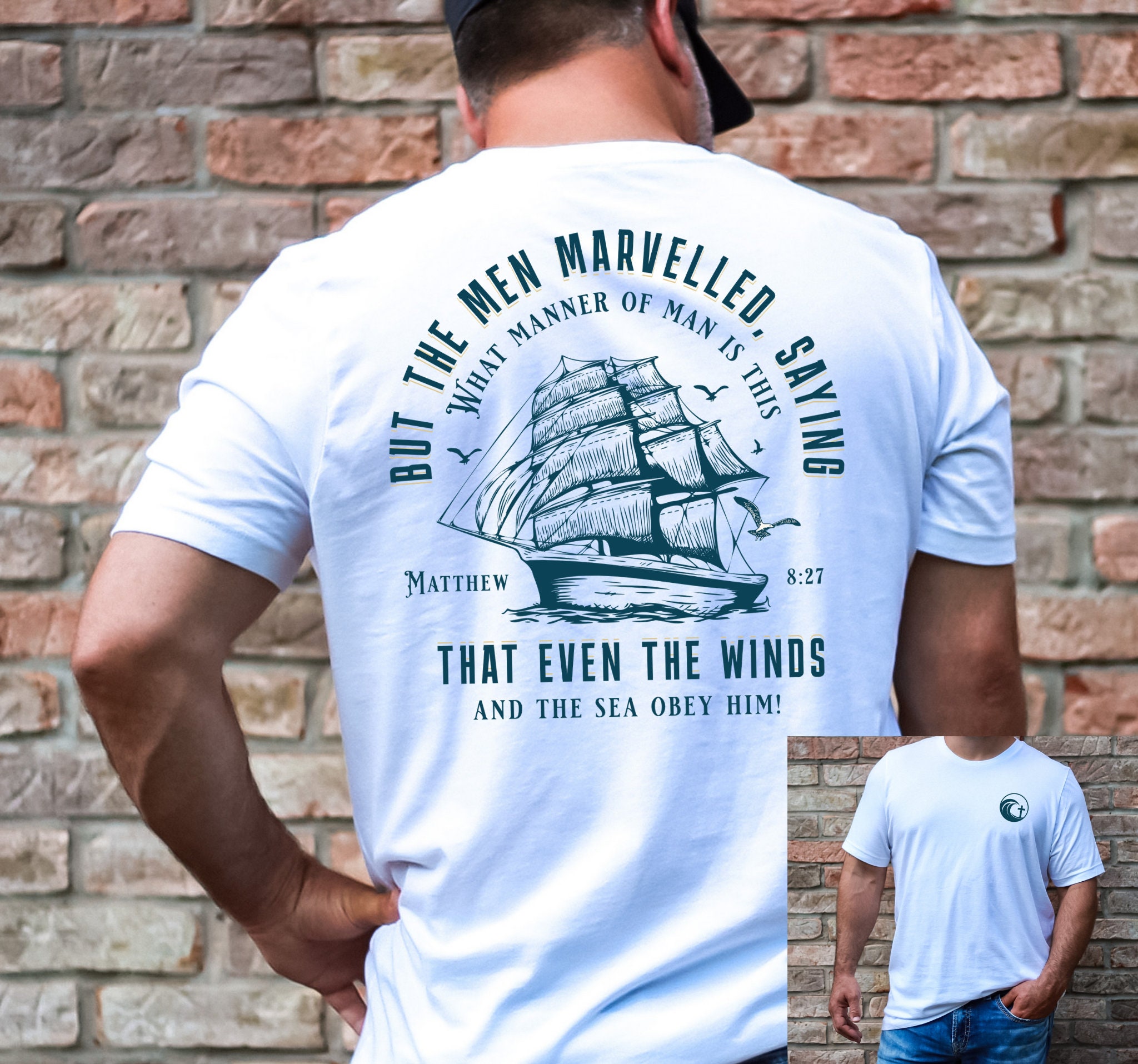Christian Men's T-Shirt, Bible Verse Shirt for Him, Religious Faith-Based Gift, KJV Christian Apparel, Gift for Dad, Unisex Tee, Jesus shirt
