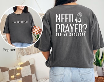 Christian T-Shirt Comfort Colors Unisex Evangelism Team Outreach Jesus Loves You Church Shirts for Her Gifts for Him Pastor Youth Group