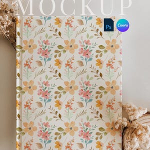 White Journal Mockup Elegant notebook slepen en neerzetten canvas e-boekomslag PSD slim object Hardcover dagboek PSD-portfolio boekomslag minimaal