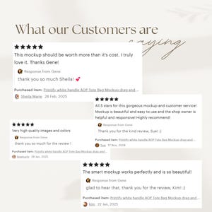 K&ouml;nnte beinhalten: F&uuml;nf Sterne f&uuml;r ein digitales Mockup-Produkt. Die Bewertungen heben die Qualit&auml;t des Mockups, die Benutzerfreundlichkeit und die Hilfsbereitschaft des Shop-Besitzers hervor. Die Bewertungen beinhalten das Datum, an dem sie geschrieben wurden, und den Namen des Rezensenten.