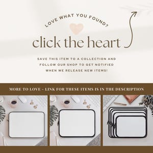 May include: Three images showing different sizes of black laptop sleeves with white interiors. The sleeves are on a white surface with a keyboard, coffee cup, and a plant in the background. The text "LOVE WHAT YOU FOUND? click the heart" is at the top of the image.