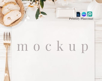 Printify bordsunderlägg mockup vår dra och släpp canva elegant bordsunderlägg PSD smart objekt bordsunderlägg digitalt elegant bordsunderlägg overlay digitalt underlägg