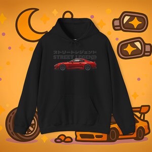 Toyota Supra Hoodie | JDM Streetwear | Japanese Tuner Legend | Red Turbo Car Graphic | STREET LEGEND