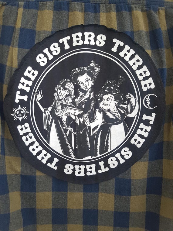 Reworked Hocus Pocus Flannel Shirt: Upcycled Hall… - image 2