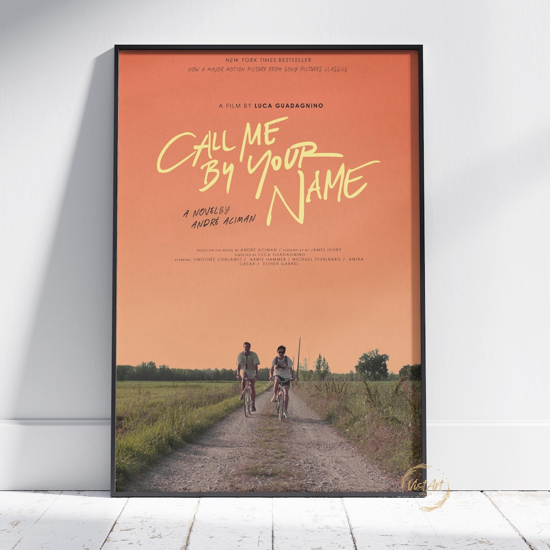 Call Me by Your Name Poster Elio Wall Art Rolled Canvas Print High ...