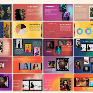 Modern, Creative Vibrant Portfolio Canva Presentation Deck