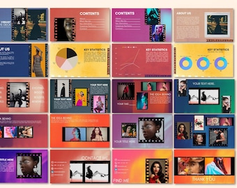 Modern, Creative Vibrant Portfolio Canva Presentation Deck