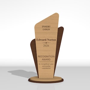 Award Trophy SVG Bundle, Wooden Trophy Laser Cut Files, Certificate Award Plaque SVG, Glowforge Download image 10