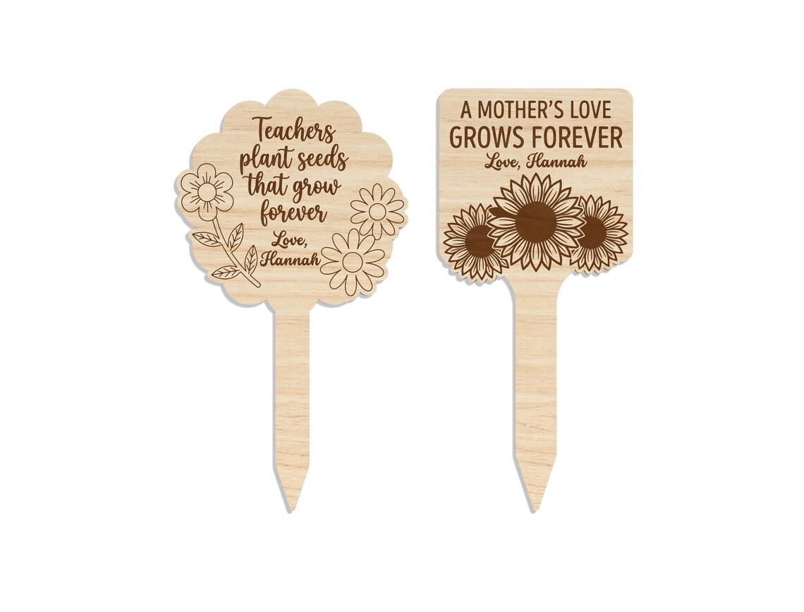 Sign Stake Svg Plant Stake SVG Bundle, Teacher Gift SVG, Mom Gift Garden Sign SVG ...