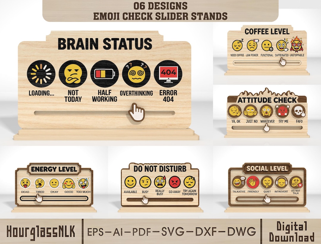 Funny Desk Slider Sign SVG Bundle Attitude Brain Status Coffee Level funny-desk-slider-sign-svg-bundle-attitude-brain-status-coffee-level