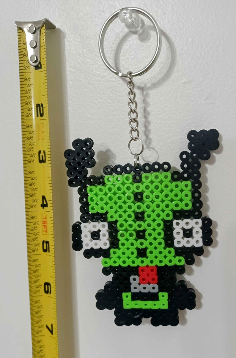Gir From Invader Zim Inspired Perler Bead Keychain - Etsy
