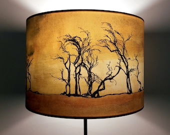 Hawthorn Trees Lampshade by Lily Greenwood - Drum - Medium