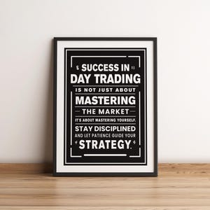 Day Trading Wall Art, Trading Print, Crypto Art, Stock Market Poster, Wall Art
