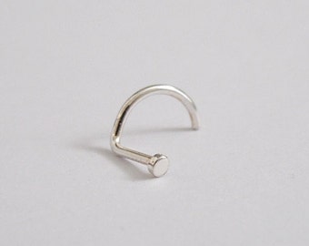 Tiny Nose Screw Sterling Silver