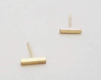 Gold Bar Earrings 14k Gold Filled