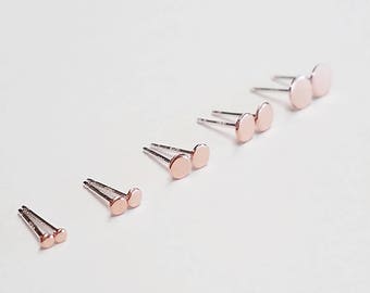 Stud Earrings 14k Rose Gold Filled