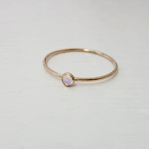 Gold Rainbow Moonstone Ring image 2