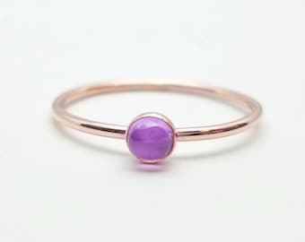Rose Gold Sapphire Ring