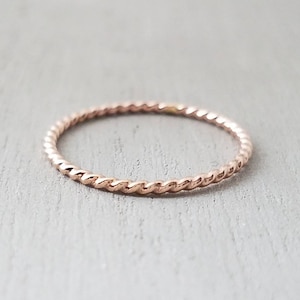 Rose Gold Twist Ring