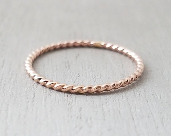 Rose Gold Twist Ring