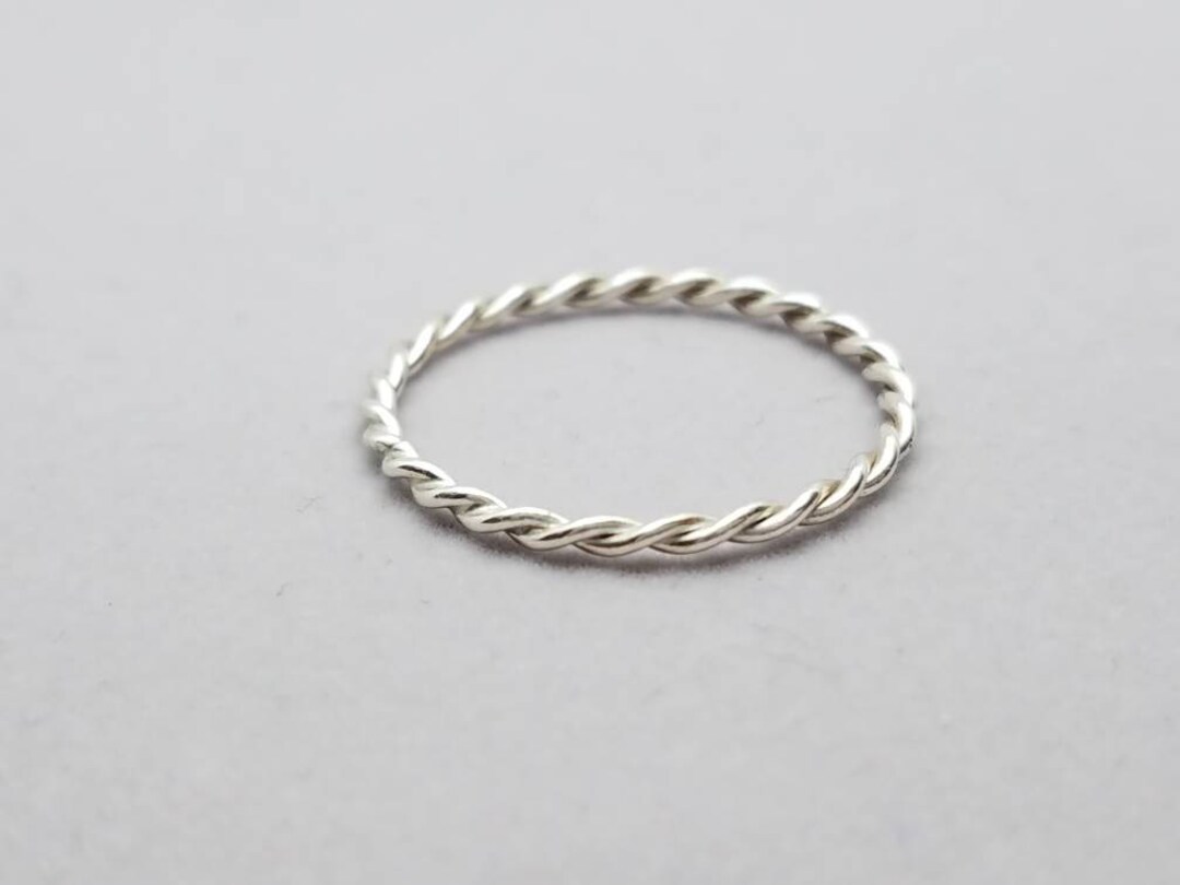 【VINTAGE HOLLYWOOD】silver925 Twist Rope Ring 指輪☆関税込 Sterling Silver Twist Ring - Etsy
