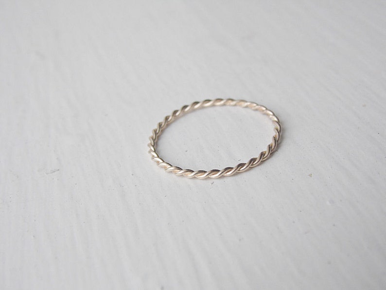 Twist Ring 14k Gold Filled image 4