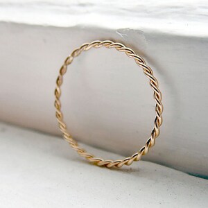 Twist Ring 14k Gold Filled image 5