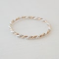 Twisted Band in Sterling Silver 14k Gold Filled