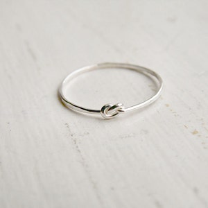 Thin Knot Ring Sterling Silver image 3