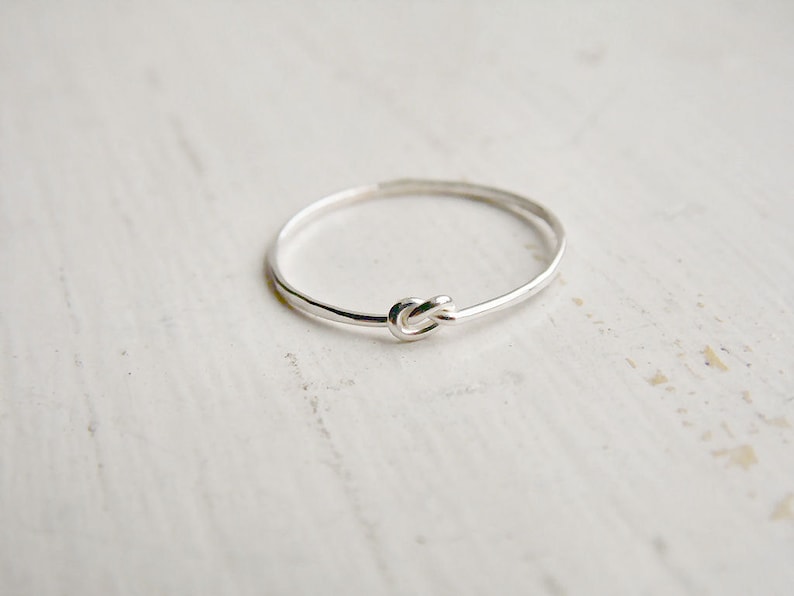 Thin Knot Ring Sterling Silver image 3