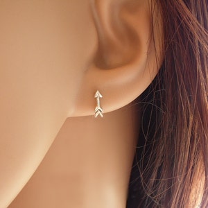 Arrow Earrings in Sterling Silver image 4