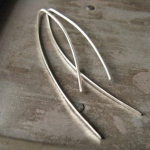 Sterling Silver Sliver Earrings