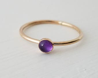 Gold Amethyst Ring